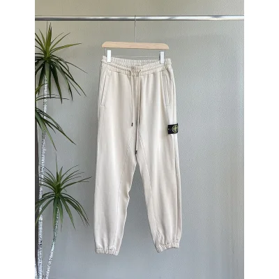 Штаны Stone Island With Logo Patch "White" фото № 6