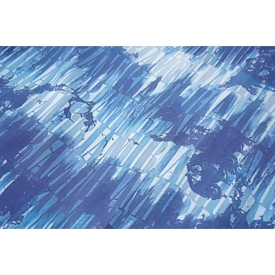 Шорты Amiri Repeating Horisontal Logo Inscription "Blue" фото № 7