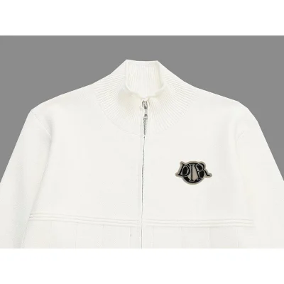 Бомбер Christian Dior Logo Along The Curve "White" фото № 2