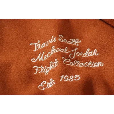 Бомбер Four Caccus X Cactus Jack Merch X Air Jordan With Logo "Brown/Beige" фото № 7