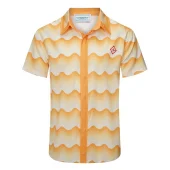 Рубашка Casablanca Waves Print And Small Logo "Orange"