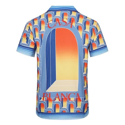 Рубашка Casablanca Repeating Window Print Along "Blue" фото № 2 Рубашка Casablanca Repeating Window Print Along "Blue" фото № 2