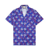 Рубашка Gucci Anchor Prints "Blue"
