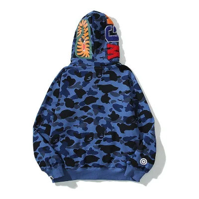 Худи A Bathing Ape Hopelessness - ZIP "Blue" фото № 2