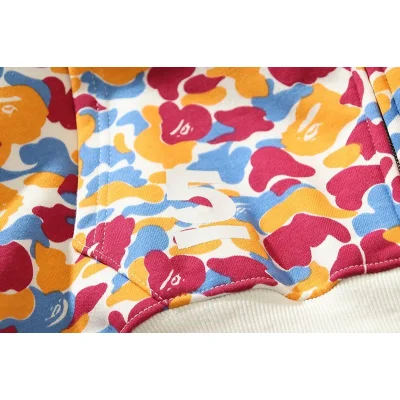 Худи A Bathing Ape Bape Store Los Angeles ZIP "White/Red/Yellow" фото № 5