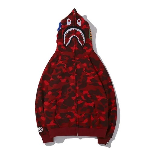 Худи A Bathing Ape Spotted With Creative Hood ZIP "Red"
