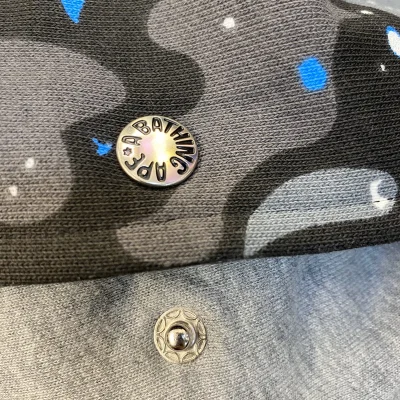 Худи A Bathing Ape Imitation Of A Double Hood "Black/Gray" фото № 6