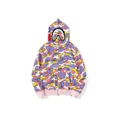 Худи A Bathing Ape Spot Print Shark Zip "Pink, Violet"