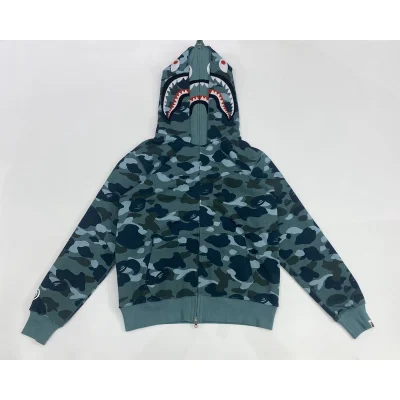 Худи A Bathing Ape Double Hood Mask ZIP "Mint/Blue" фото № 4 Худи A Bathing Ape Double Hood Mask ZIP "Mint/Blue" фото № 4