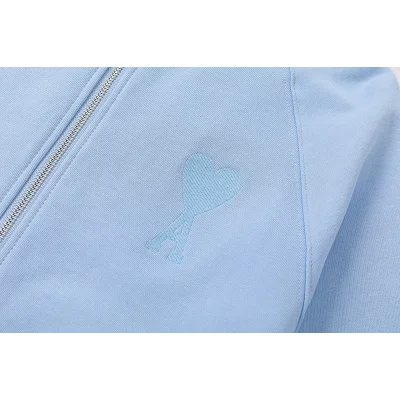 Худи Amiri Letter And Heart - Logo ZIP "Blue" фото № 4