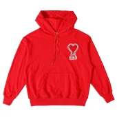 Худи Amiri Brand Logo With Edging "Red"