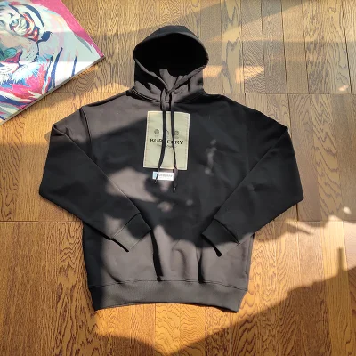 Худи Burberry Logos Brand "Black" фото № 7