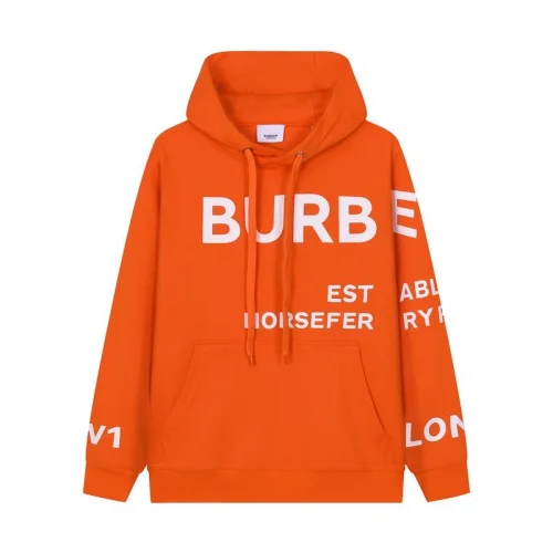 Худи Burberry Text On The Chest And Sleeve "Orange"