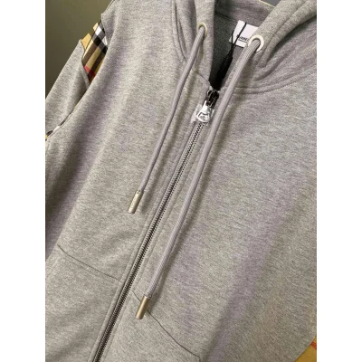 Худи Burberry Checked Print On The Sides "Gray" фото № 5