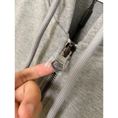 Худи Burberry Checked Print On The Sides "Gray" фото № 4