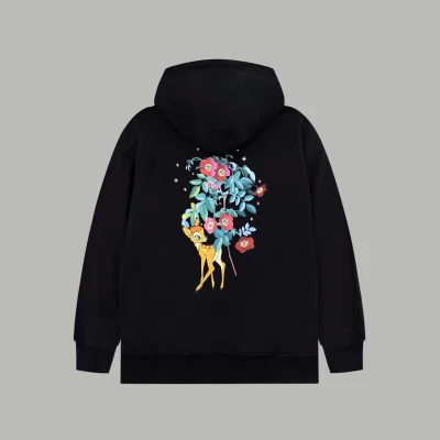 Худи Burberry Frontside Print Bambi From Disney Logo "Black" фото № 2