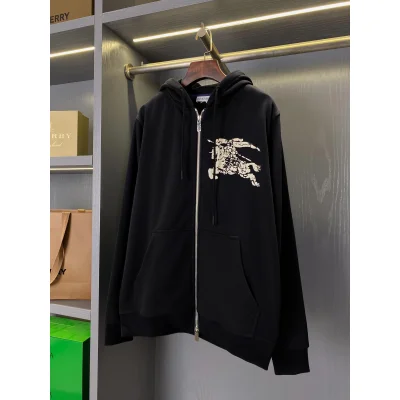 Худи Burberry Blue Frontside Warrior And Horse "Black" фото № 2