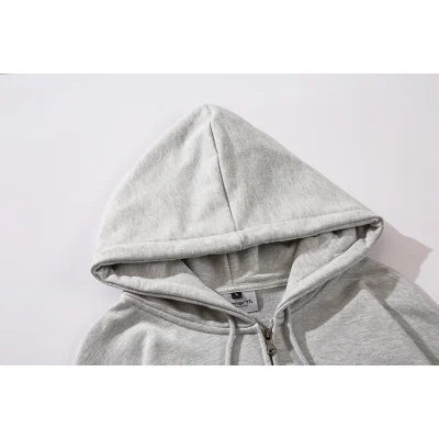 Худи Carhartt With Yellow Emblem - ZIP "Gray" фото № 8