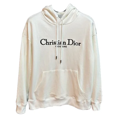 Худи Christian Dior Frontside Contrast Central Logo Couture "White"