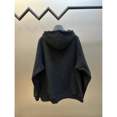 Худи Christian Dior Fluffy Print Dior Logos "Black" фото № 3