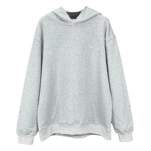 Худи Christian Dior White Small Frontside Logo "Gray"