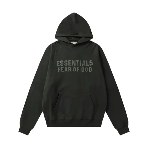 Худи Fear Of God Pasted Text Logo "Black/Green"