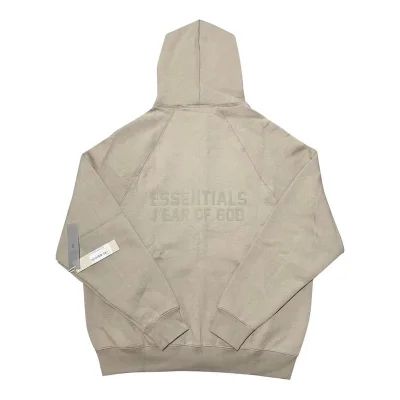 Худи Fear Of God Having Text Logo - ZIP "Beige" фото № 5