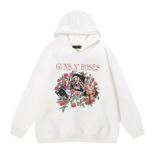Худи Gans N Roses Rock Band Print "White"
