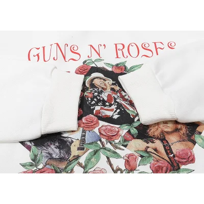 Худи Gans N Roses Rock Band Print "White" фото № 7