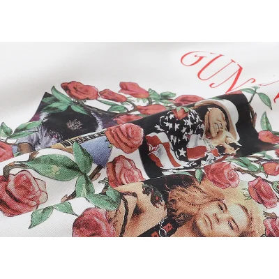 Худи Gans N Roses Rock Band Print "White" фото № 6