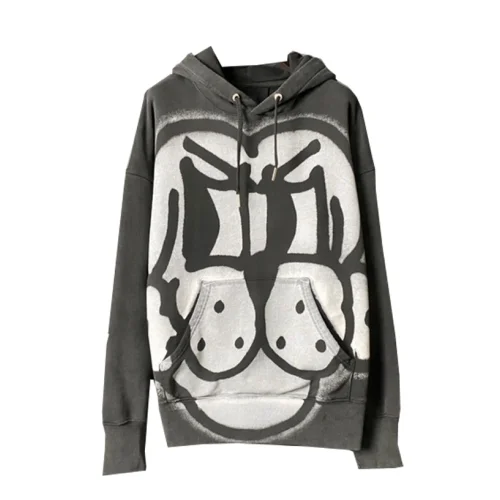 Худи Givenchy Formidable Dog Big Print "Gray"