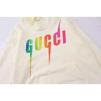 Худи Gucci Kangaroo Pocket Thorny Logo "White" фото № 3