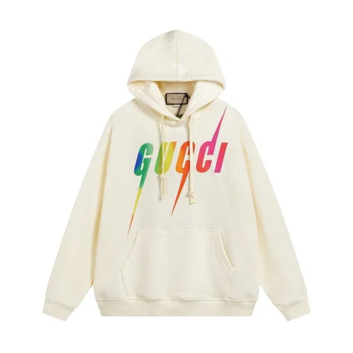 Худи Gucci Kangaroo Pocket Thorny Logo "White"