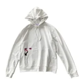 Худи Off White With A Large Print On The Back "White"