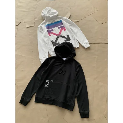 Худи Off White With A Large Print On The Back "White" фото № 2