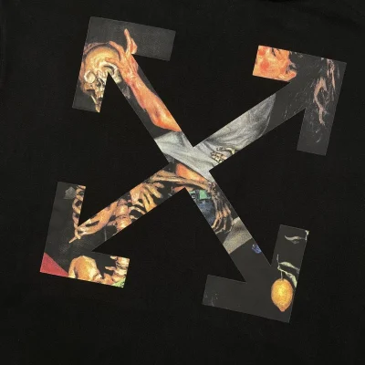 Худи OFF-White Diagonal Arrows Skeleton And Man "Black" фото № 3 Худи OFF-White Diagonal Arrows Skeleton And Man "Black" фото № 3