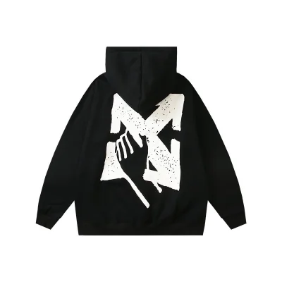 Худи Off White Diagonal Arrows Hand "Black" фото № 2