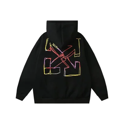 Худи Off White Cartoon Family Picture "Black" фото № 2