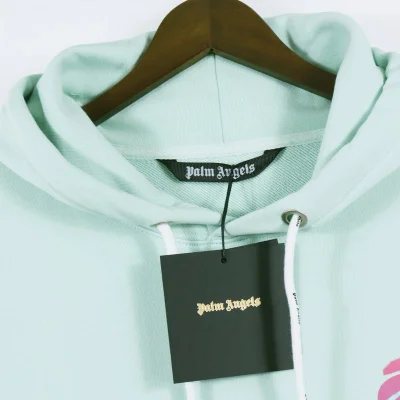 Худи Palm Angels Pink - Blue Palm Tree "Blue" фото № 8