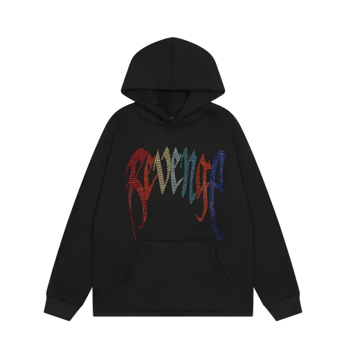 Худи Revenge Pale Rainbow and Silver Heart "Black"