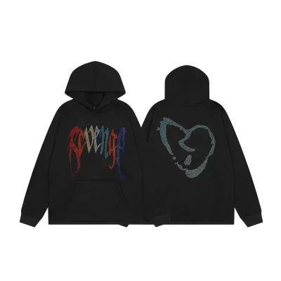 Худи Revenge Pale Rainbow and Silver Heart "Black" фото № 8