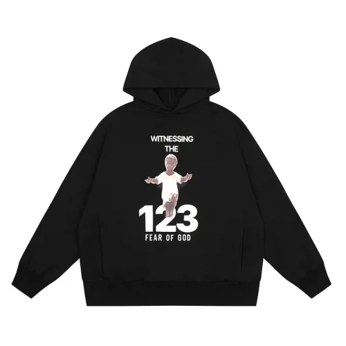 Худи Rrr123 X Fear Of God With Print "Black"