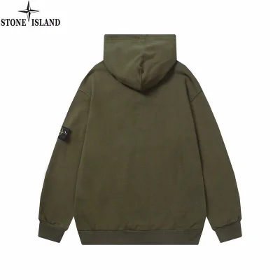 Худи Stone Island With Black Compass Logo Patch "Khaki" фото № 2
