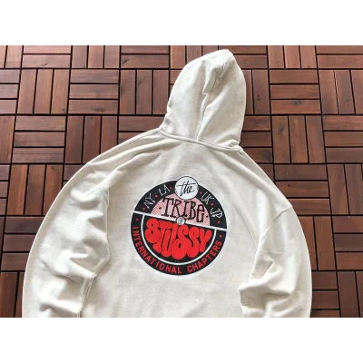 Худи Stussy Colorful Circle With Logo And Inscription Inside Back "White" фото № 5