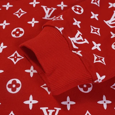 Худи Supreme With Louis Vuitton Emblems "Red" фото № 2