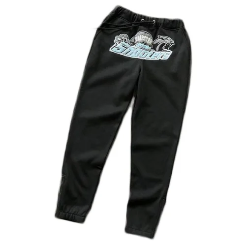 Штаны Trapstar Leopard Print With Inscription "Black"