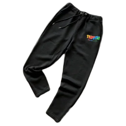 Штаны Trapstar Multicolor Logo With Mirror Inscription "Black"