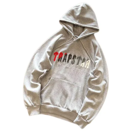 Худи Trapstar Wide Front Pocket And Multicolor Logo "Gray"