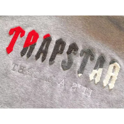 Худи Trapstar Wide Front Pocket And Multicolor Logo "Gray" фото № 5