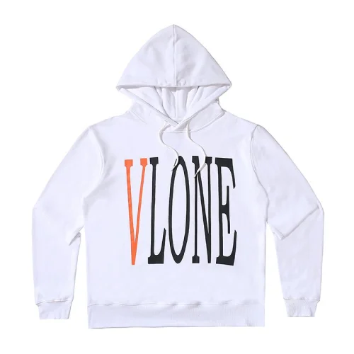 Худи Vlone Orange V Logo "White"